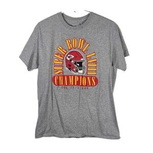 Kansas City Chiefs Unisex Medium Gray Super Bowl LVIII Champions T-Shirt